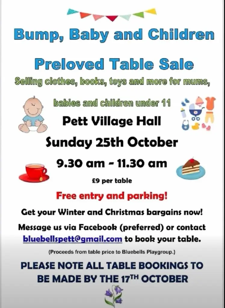 Bump, Baby and Children Preloved Table Sale
